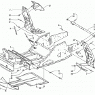 TRIPLE TOURING 600 Передняя рама и подножки
