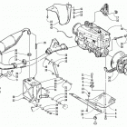 BEARCAT 440 I Опора двигателя и вариатор