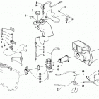 BEARCAT 340 Карбюратор, топливный насос, масляный бак, и глуши...
