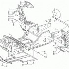 ZR 500 EFI Передняя рама и подножки