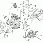 ZL 440 Опора двигателя и вариатор