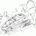 EXT 580 EFI DLX Капот и ветровое стекло