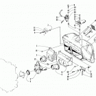 POWDER EXTREME Carburetor and air silencer assembly