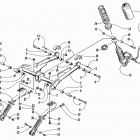 ZR 440 Rear suspension - front arm assembly