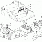 EXT 600 Топливный бак ,сиденье и задний фонарь