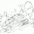 EXT 580 EFI Капот и ветровое стекло
