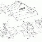 JAG LIQUID Gas tank, seat, and taillight assemblies