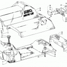 EXT POWDER SPECIAL Gas tank, seat, and taillight assemblies