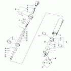 ZR 580 EFI Задняя подвеска ,задний амортизатор