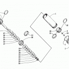 ZRT 800 Задняя подвеска ,задний амортизатор