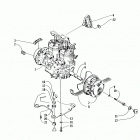 ZR 580 EFI Опора двигателя и вариатор