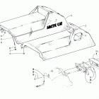 ZR 580 EFI Seat and taillight assemblies