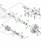 BEARCAT 550 Вал приводной трака и тормоза