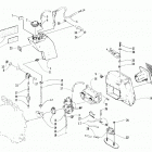ZR 580 Карбюратор, топливный насос, масляный бак, и глуши...