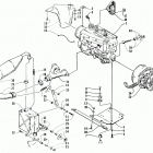 BEARCAT 340 Опора двигателя и вариатор