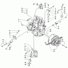 BEARCAT 550 Опора двигателя и вариатор
