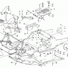 JAG Front frame, belly pan and footrest assembly