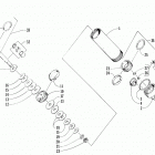 ZR 580 EFI Задняя  подвеска, передний амортизатор