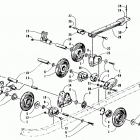 BEARCAT 550 Задняя подвеска оси в сборе