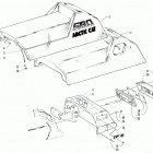 EXT EFI MOUNTAIN CAT Seat and taillight assembly