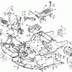 PUMA 2-UP Front frame, belly pan and footrest assembly