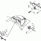 BEARCAT 340 Фара и приборная панель
