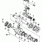BEARCAT 340 Поршень и коленвал