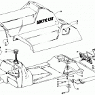 Z 440 Gas tank, seat, and taillight assemblies