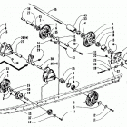 EXT 580 Задняя подвеска оси в сборе