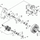 EXT 550 Вал приводной трака и тормоза
