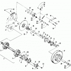 LYNX Вал приводной трака и тормоза