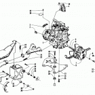 580ZR Опора двигателя и вариатор