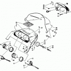 EXT 550 Windshield, headlight, and hood hinge