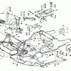 JAG Front frame, belly pan and footrest assembly