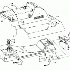 EXT 550 Gas tank, seat, and taillight assemblies