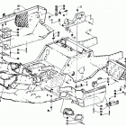 WILDCAT EFI Front frame, belly pan and footrest assembly