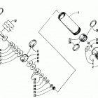 440ZR Задняя  подвеска, передний амортизатор