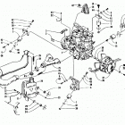 EXT 580 Z Опора двигателя и вариатор