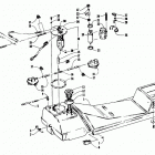 EXT EFI MOUNTAIN CAT Gas tank and fuel pump assembly