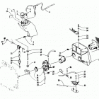 EXT 550 Карбюратор, топливный насос, масляный бак, и глуши...