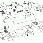 EXT MOUNTAIN CAT Gas tank, seat, and taillight assemblies