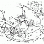 PROWLER Front frame, belly pan and footrest assembly