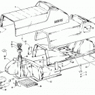 WILDCAT 700 Seat and gas tank assemblies