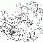 PROWLER SPECIAL Front frame, belly pan and footrest assembly