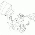 ATV ALTERRA 500 XT EPS WHITE Console and instrument assembly