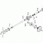 ATV 500 RED Вторичный привод в сборе