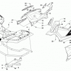 ATV ALTERRA 500 XT EPS WHITE Front rack and side panel assemblies