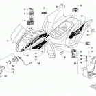 ATV 90 2X4 DVX  White (US) Body panel and headlight assembly