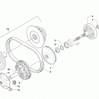 ATV 450 EFT RED Сцепление и приводной ремень