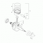 ATV ALTERRA 450 Red (US), Green (US) Коленчатый вал и поршни